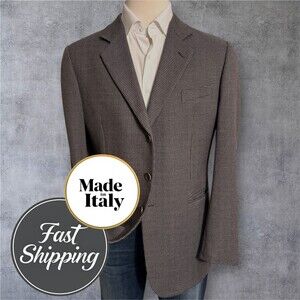 GIORGIO ARMANI Made in Italy Mens Blazer 48L US Sport Coat Jacket Wool